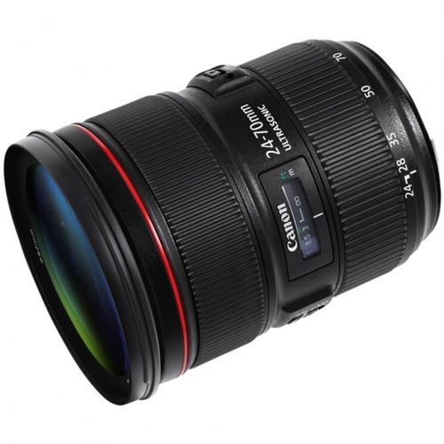 עדשה Canon EF 24-70mm f/2.8L II USM רשמי + פילטר מתנה. יד שניה במצב חדש !!!