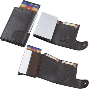 ארנק בטיחות מעור נפה NFC+ RFID שולף כרטיסי אשראי מבית המותג גבעוני GV4426