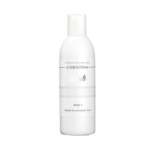  מי פנים מרעננים Micelle Microemulsion Toner שלב 1 סדרת וויש כריסטינה - 300 מ