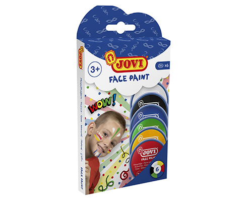 ערכת איפור פנים מקצועי לילדים, שישה צבעים בסיסיים