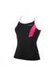 גופיית מיני רכיבה נשים ACQUARIA LADY MINI TOP שחור-ורוד אלסטית טכנית ומנדפת