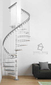 מדרגות פנים צבעוניות ספירליות דגם STEEL