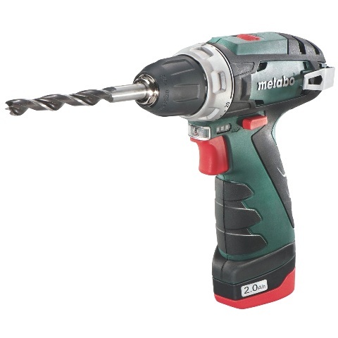 סט מברגה/ מקדחה קומפקטית ומברגת רטיטה METABO POWER MAXX