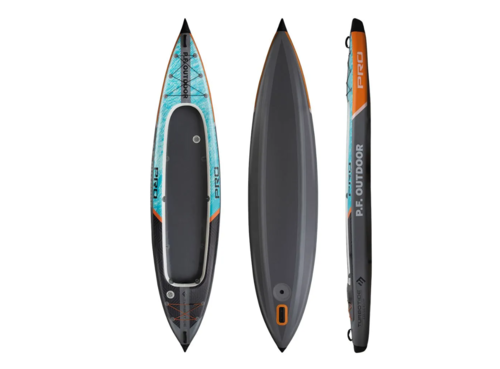 קיאק מתנפח זוגי חזק במיוחד לדייג ושייט בים TURBO TID PRO Double Kayak
