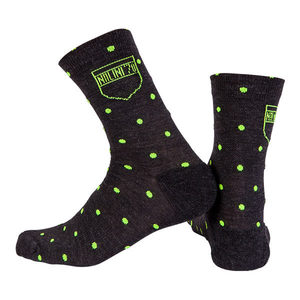 גרבי רכיבה טרמיים NEW POIS SOCKS שחור-צהוב מצמר מרינו מחמם ומנדף