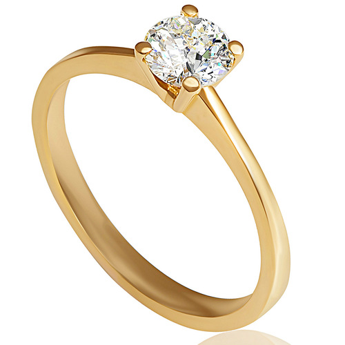 טבעת יהלום 0.50ct מזהב 14K