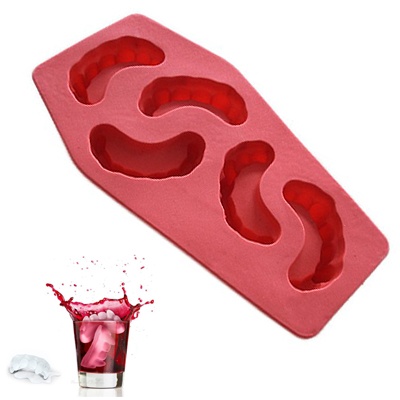 מגש לקוביות קרח בצורת שיני ערפד