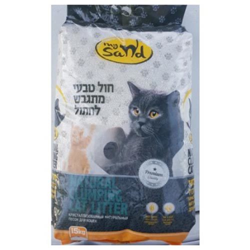 מאי סנד חול מתגבש טבעי לחתול 15 ק
