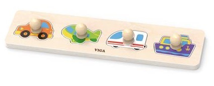 פאזל כפתורי עץ - כלי תחבורה