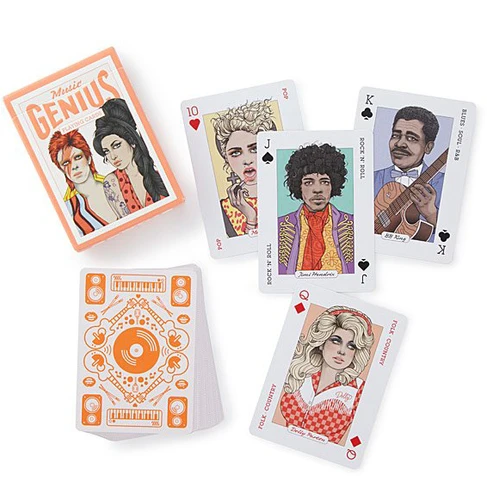 חבילת קלפים כוכבי מוסיקה Music Playing Cards