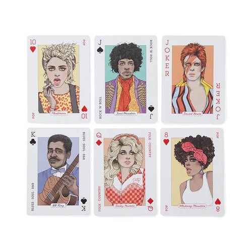 חבילת קלפים כוכבי מוסיקה Music Playing Cards