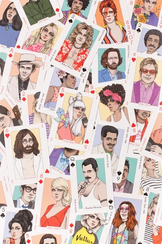 חבילת קלפים כוכבי מוסיקה Music Playing Cards