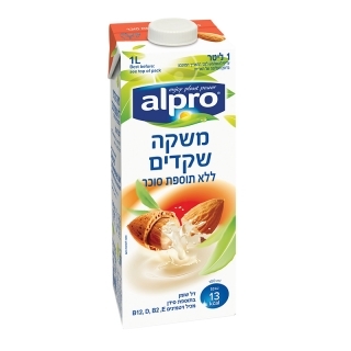 משקה שקדים ללא סוכר- אלפרו (1 ליטר)
