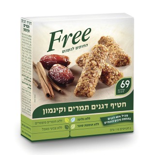 FREE- חטיף דגנים תמרים וקינמון