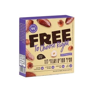 FREE- חטיף תמרים ואגוזי לוז
