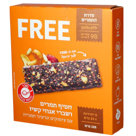 FREE- חטיף דגנים תמרים ואגוזי קשיו