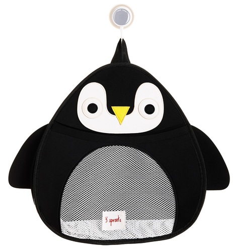 ארגונית מעוצבת לאמבט עם דבקית תליה - פינגווין 