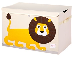 ארגז משחקים מעוצב עם מכסה - אריה 