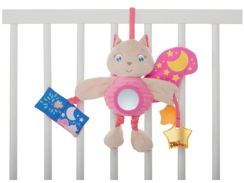 מובייל צעצוע נתלה סנאי ורוד באריזת מתנה מהודרת