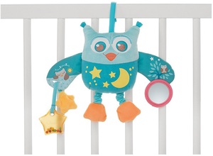 מובייל צעצוע נתלה ינשוף כחול באריזת מתנה מהודרת