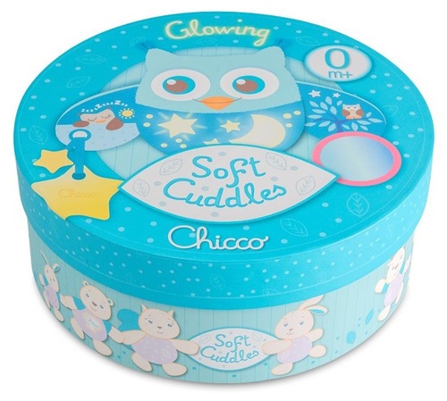 מובייל צעצוע נתלה ינשוף כחול באריזת מתנה מהודרת