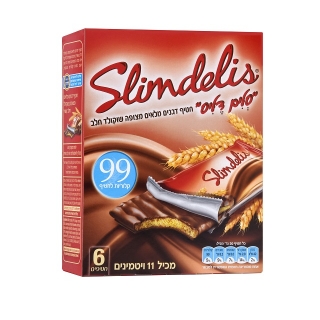 סלים דליז מצופה שוקולד חלב (120 גר