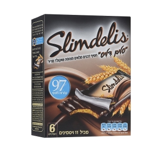 סלים דליז מצופה שוקולד מריר (120 גר
