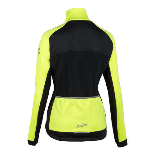מעיל רכיבה נשים  AHW CRIT LADY JKT שחור-צהוב טרמי נגד רוח דוחה גשם מחמם ומנדף