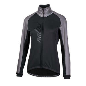 מעיל רכיבה נשים  AHW CRIT LADY JKT שחור-אפור טרמי נגד רוח דוחה גשם מחמם ומנדף