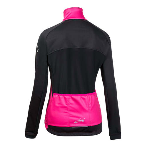 מעיל רכיבה נשים  AHW CRIT LADY JKT שחור-ורוד טרמי נגד רוח דוחה גשם מחמם ומנדף