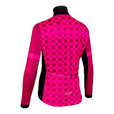 מעיל רכיבה נשים 2.0 AIW WS LADY JKT ורוד-שחור טרמי נגד רוח דוחה גשם מחמם ומנדף