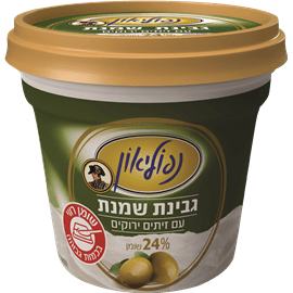 גבינת שמנת עם זיתים 24%- נפוליאון (225 גר