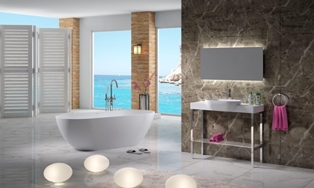 אפק אמבטיה F.S לבן מט 54*80*160