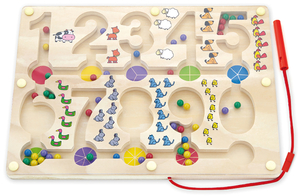 מבוך מגנטי עם מספרים 0-9