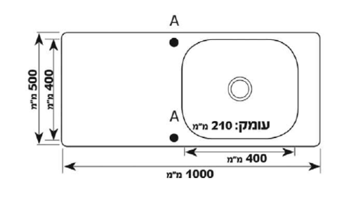 כיור נירוסטה למטבח - נופך