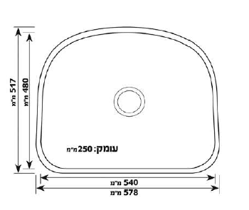 כיור נירוסטה למטבח - פטרה
