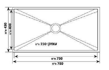 כיור נירוסטה למטבח - אמטיסט
