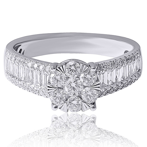 טבעת יהלומים אירוסין 1.02ct מזהב 14K