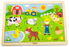 פאזל 24 חלקים מעץ עם מסגרת - חווה