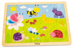 פאזל 24 חלקים מעץ עם מסגרת - פארק