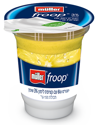 יוגורט froop בטעם לימון 3%- מולר (150גר