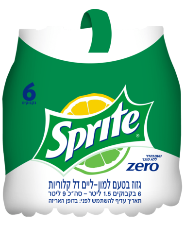 ספרייט זירו- (6*1.5 ליטר)