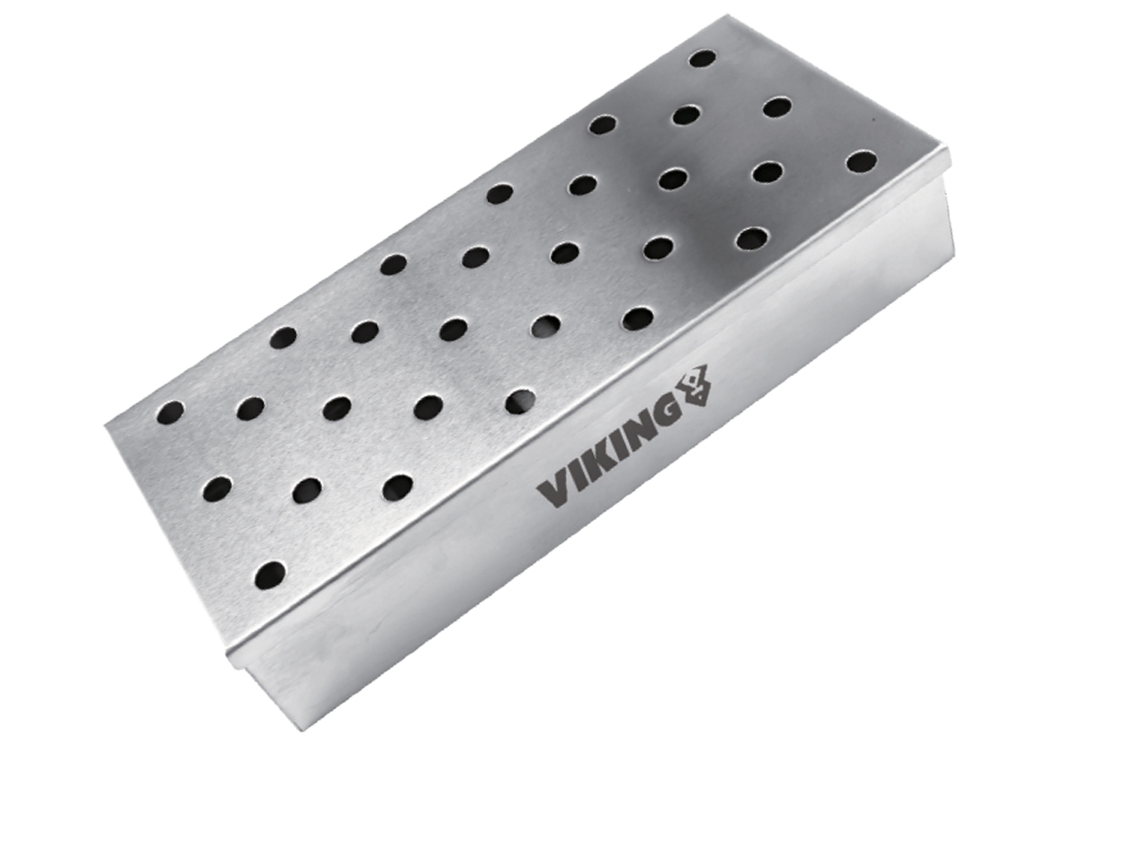 קופסת עישון מנירוסטה Viking