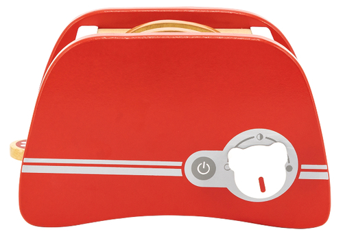 טוסטר משחק אדום לילדים + זוג טוסטים מעץ