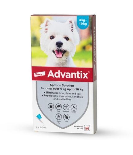 Advantix אמפולות - טיפול בפרעושים וקרציות לכלבים