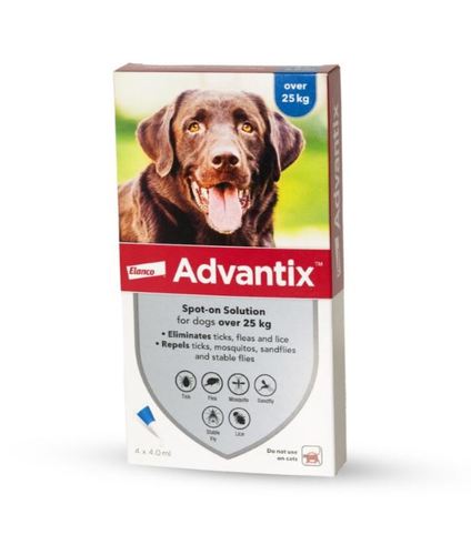 Advantix אמפולות - טיפול בפרעושים וקרציות לכלבים