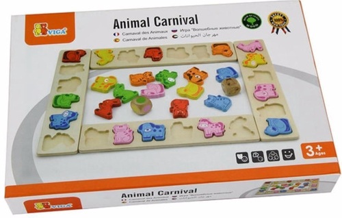 משחק לימוד חיות וצבעים עם 4 פאנלים ו 36 דמויות 