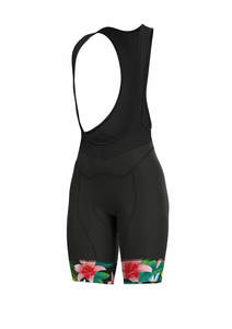 ביב רכיבה נשים SARTANA LADY BIB שחור-פרחוני ארגונומי טכני ומנדף