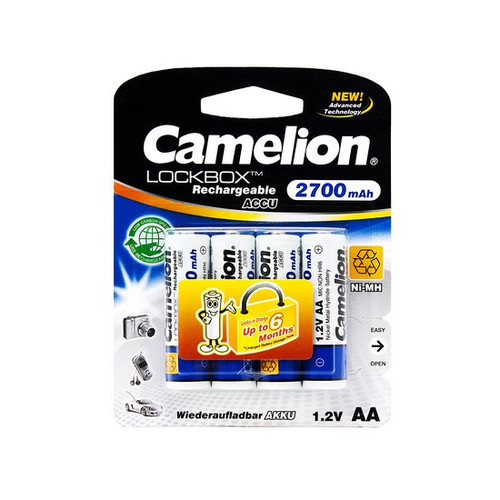 סוללות נטענות CAMILION AA 2700MAH