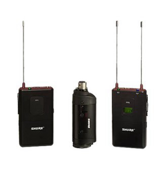 סט מקצועי מיקרפון XLR עם משדר ומקלט shure-fp135